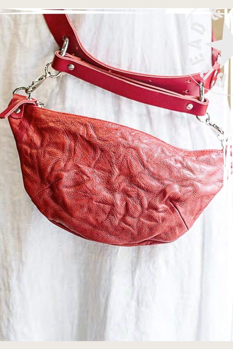 Red Crossbody Clutch