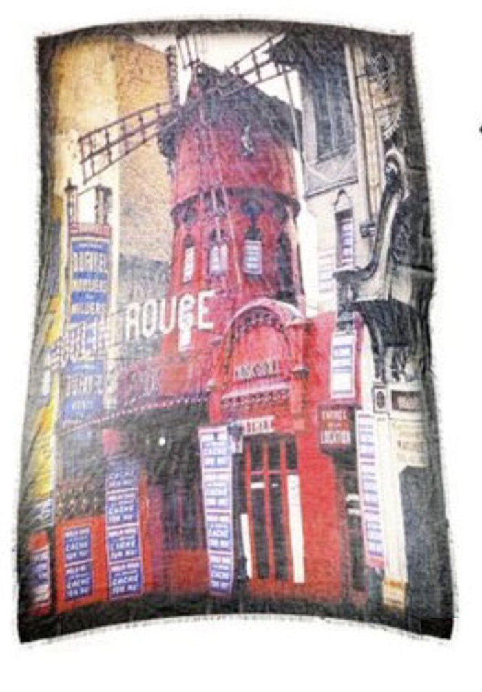 Vintage Artisan Scarf - Moulin Rouge
