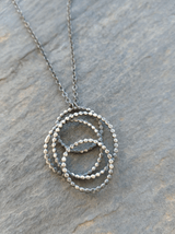 Handmade Silver Dotted Galaxy Necklace