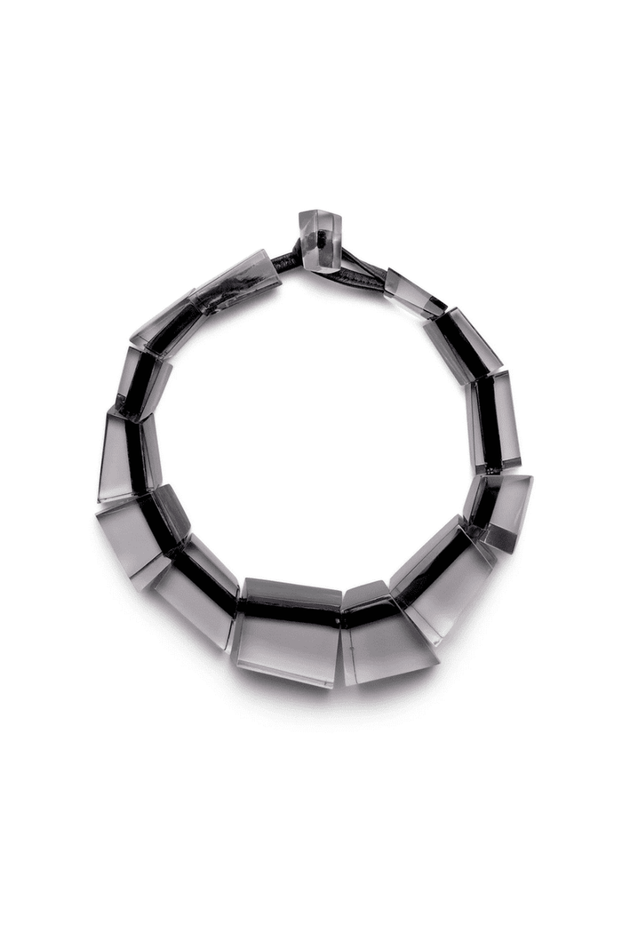 Polyester Grey Necklace