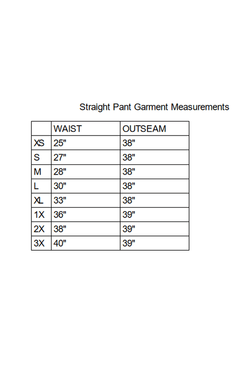 PALETTE BASICS Straight Leg Pant - Plus Size
