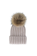 Fox Fur Pom Pom Hat