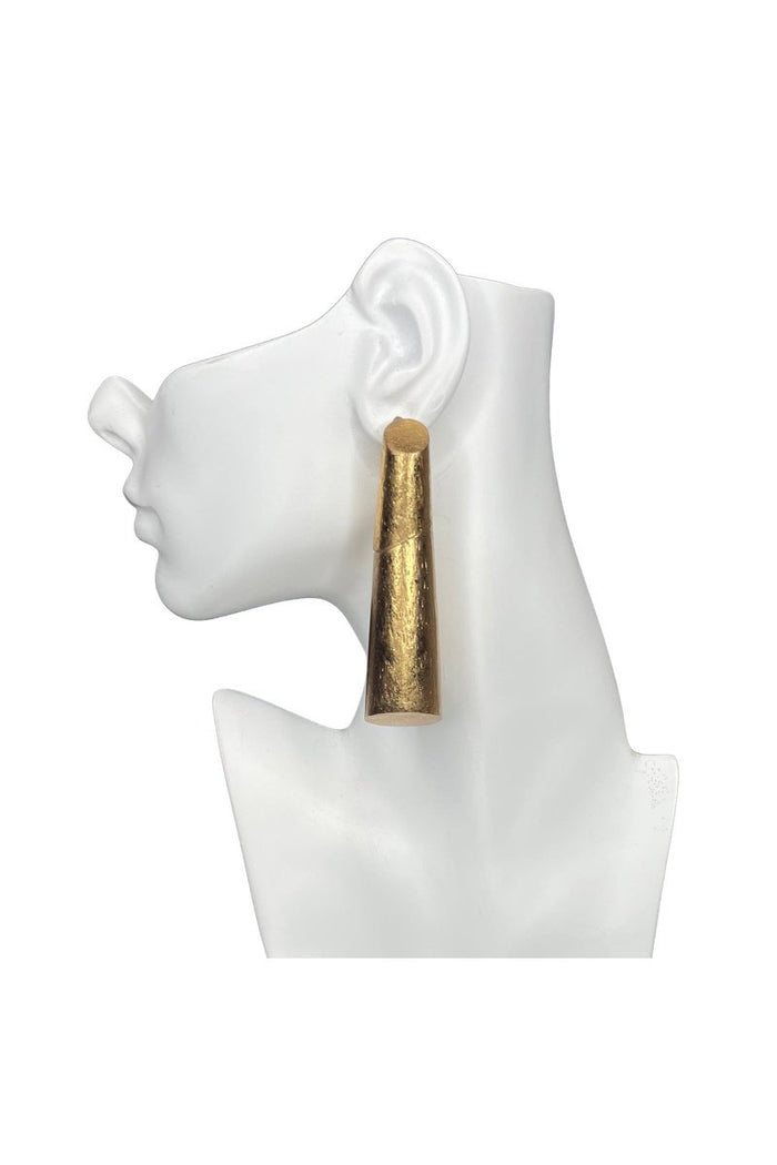 Gold Comu Acacia Earclips
