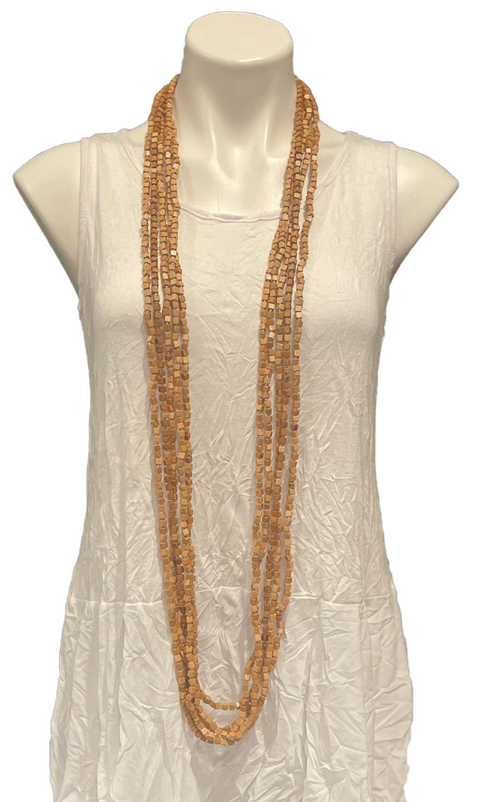 5 Strand Necklace - Gold with Silver