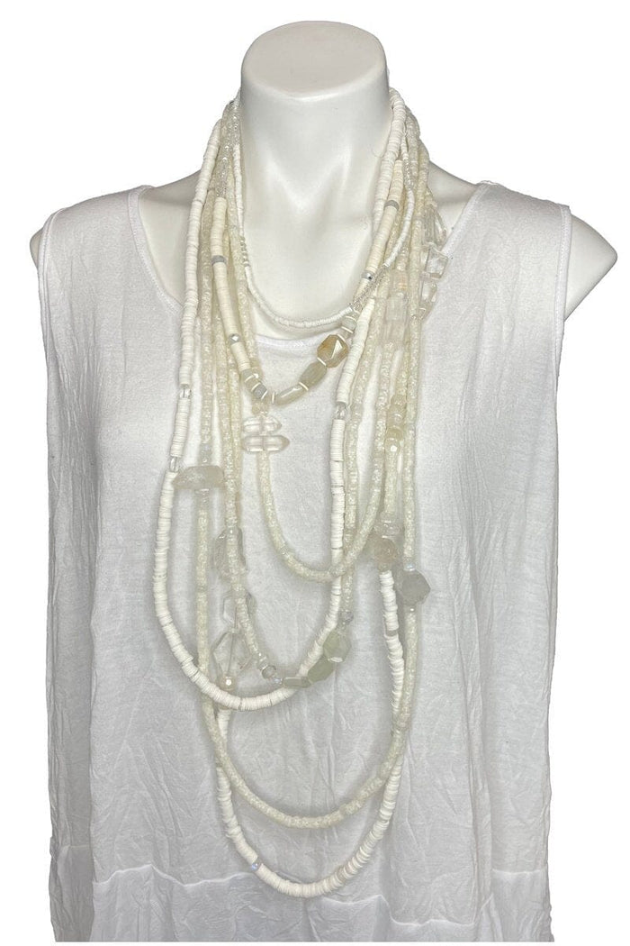 White/Cream Multi-strand Necklace